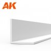 AK Interactive AK6562 ANGLE 4.0 X 4.0 X 350MM – STYRENE ANGLE – (3 UNITS)